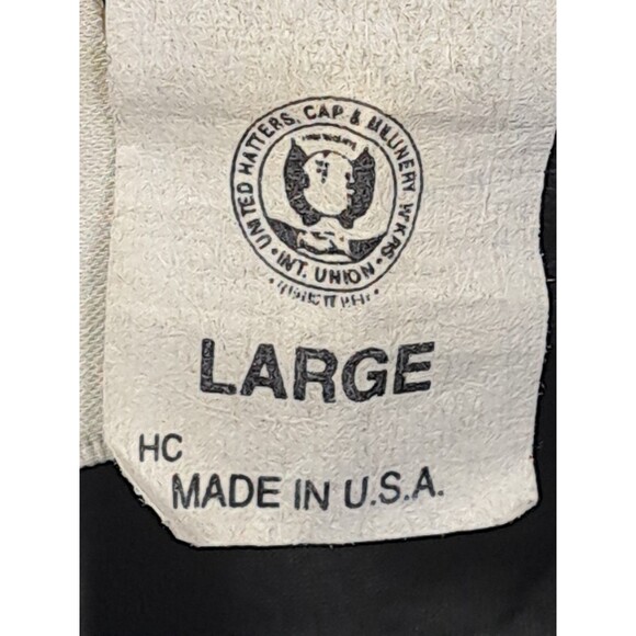 VINTAGE Dobbs Hat Newsboy Cap Fitted Men's Large Flat Cap UNION MADE IN USA - Picture 8 of 8